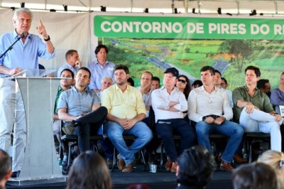 Caiado inaugura contorno viário Oeste da GO-330, em Pires do Rio