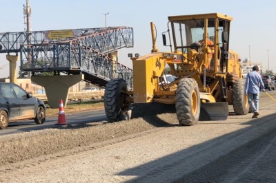 Prefeitura de Goiânia já concluiu 70% da obra de requalificação do asfalto nas proximidades da Ceasa