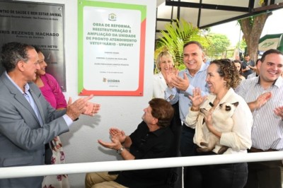 Prefeito Sandro Mabel entrega obra de reforma e reestruturação da UPAVet