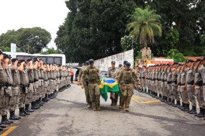 Governador em exercício destaca bravura do cabo Campos e reforça apoio às forças de segurança de Goiás