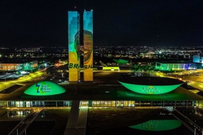 Brasília recebe projeções na Esplanada em homenagem ao 7 de Setembro