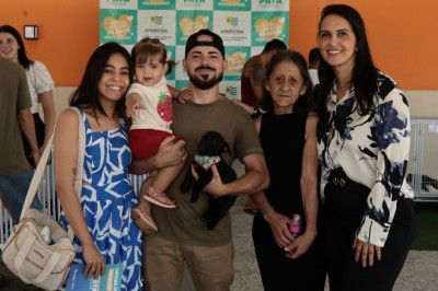 Feira de Adoção da Prefeitura garante novo lar para 31 animais em Aparecida