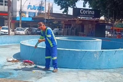 Comurg realiza manutenção de fontes, espelhos d’água e drenagem na capital