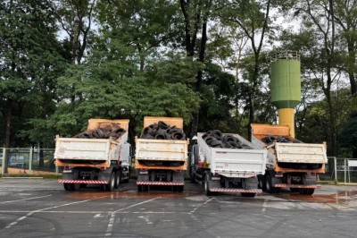 Prefeitura de Goiânia recolhe 15 toneladas de pneus inservíveis em Dia D de combate à dengue