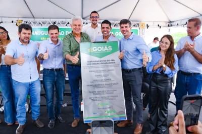 Caiado conclui 100% de integração asfáltica com pavimentação da GO-154 em Bonópolis