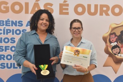 Aparecida é reconhecida pelo Governo de Goiás por Selo Ouro na alfabetização