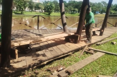 Prefeitura de Goiânia realiza força-tarefa de manutenção em parques da capital