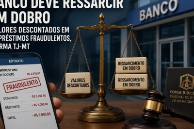 Banco deve ressarcir em dobro valores descontados em empréstimos fraudulentos, afirma TJ-MT