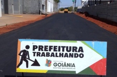 Prefeitura de Goiânia leva pavimentação asfáltica a ruas do Parque Oeste Industrial