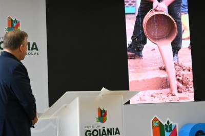 Prefeito Sandro Mabel anuncia primeira grande obra de contenção de alagamentos na bacia do Córrego Botafogo