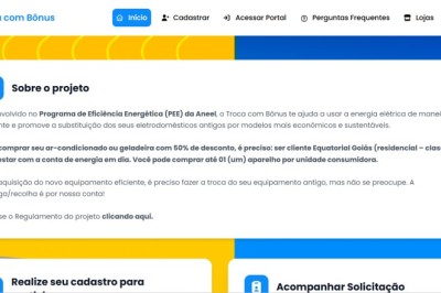 Equatorial Goiás abre cadastro para compra de geladeiras e aparelhos de ar-condicionado com 50% de desconto